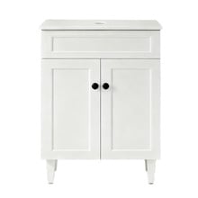 Seraphina 600mm Freestanding Single Vanity with Quartz Countertop